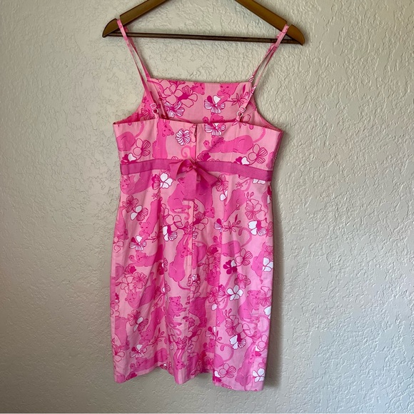 Lilly Pulitzer Pink Panther Dress Y2K Size 4 - Picture 6 of 10